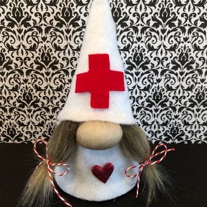 Handmade Nurse Gnome